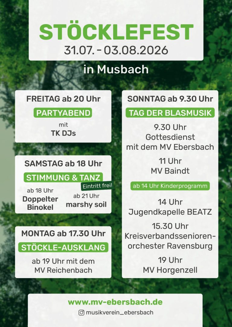 Stöcklefest 2026 in Musbach